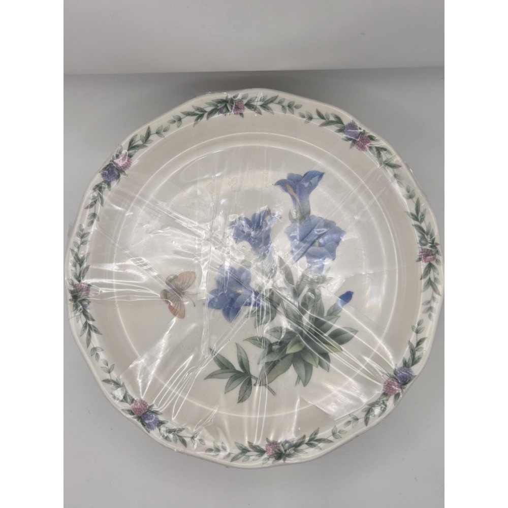 Noritake Vintage "Conservatory" 7" China Plates Set Of 7 Made In Japan